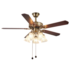 Quạt trần đèn trang trí DCT Fan 102 cánh gỗ