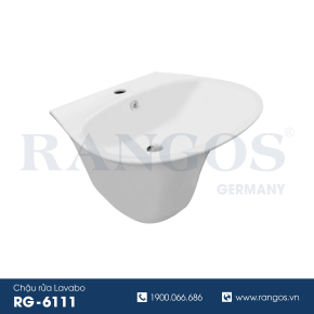 Chậu rửa lavabo liền chân Rangos RG- 6111