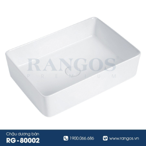 Chậu rửa lavabo đặt bàn Rangos RG-80002