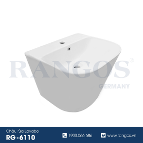 Chậu rửa lavabo liền chân Rangos RG- 6110
