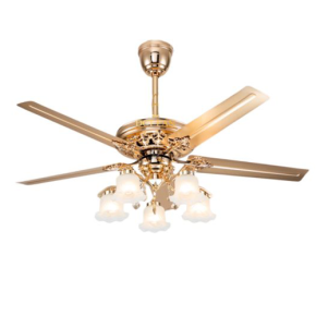 Quạt trần đèn trang trí DCT Fan 103 kim loại vàng