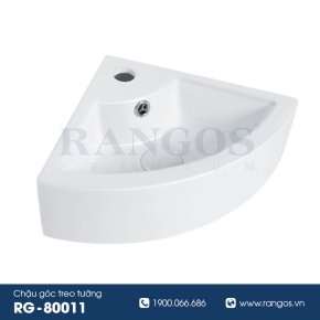 Chậu rửa lavabo treo góc tường Rangos RG-80011